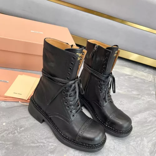 MIU MIU Boots For Women #1374115 $122.00 USD, Wholesale Replica MIU MIU Boots
