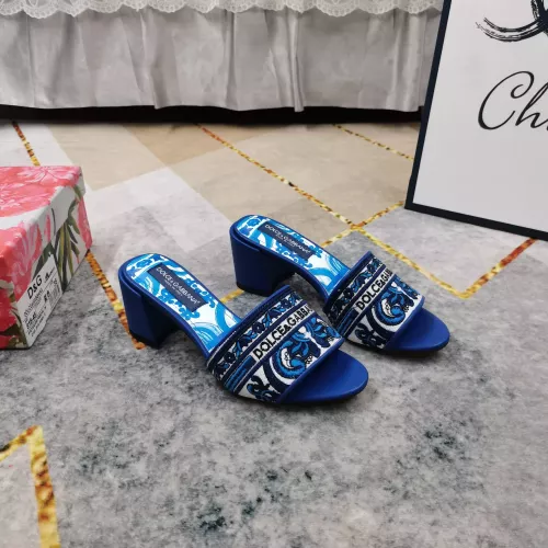 Dolce &amp; Gabbana D&amp;G Slippers For Women #1374247 $125.00 USD, Wholesale Replica Dolce &amp; Gabbana D&amp;G Slippers
