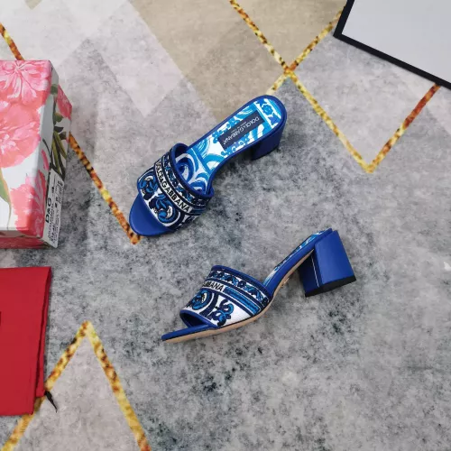 Replica Dolce & Gabbana D&G Slippers For Women #1374247 $125.00 USD for Wholesale