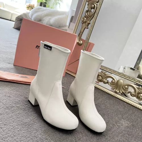 MIU MIU Boots For Women #1374297 $100.00 USD, Wholesale Replica MIU MIU Boots