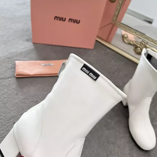Replica MIU MIU Boots For Women #1374297 $100.00 USD for Wholesale