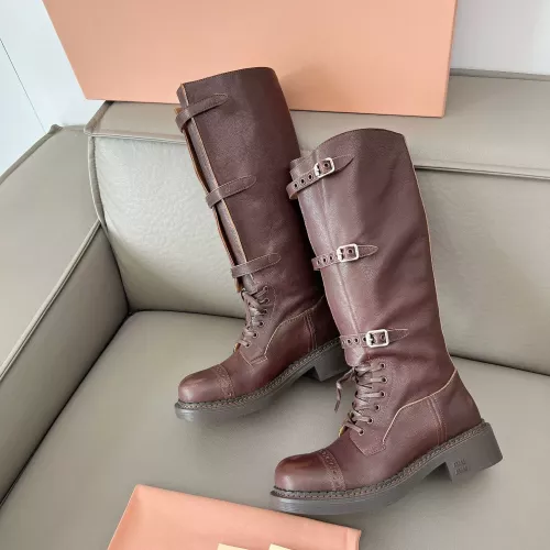 Replica MIU MIU Boots For Women #1374338 $162.00 USD for Wholesale