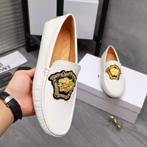 Replica Versace Leather Shoes For Men #1374469 $80.00 USD for Wholesale
