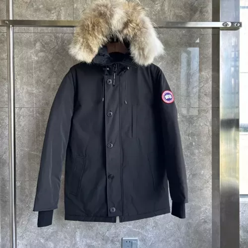 Canada Goose Down Feather Coat Long Sleeved For Men #1374543 $205.00 USD, Wholesale Replica Canada Goose Down Feather Coat