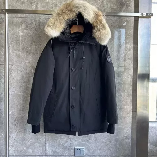 Canada Goose Down Feather Coat Long Sleeved For Men #1374544 $205.00 USD, Wholesale Replica Canada Goose Down Feather Coat