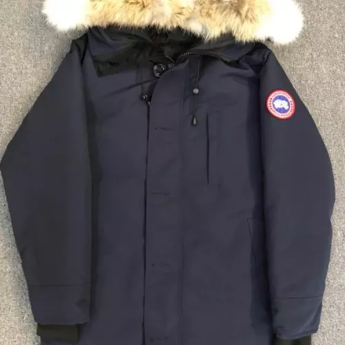 Canada Goose Down Feather Coat Long Sleeved For Men #1374545 $205.00 USD, Wholesale Replica Canada Goose Down Feather Coat