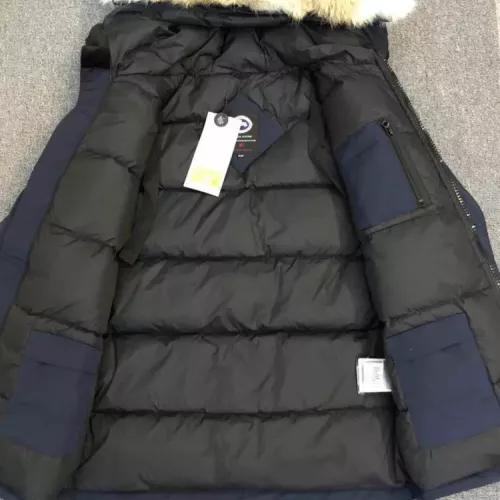 Replica Canada Goose Down Feather Coat Long Sleeved For Men #1374545 $205.00 USD for Wholesale