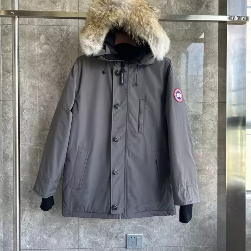 Canada Goose Down Feather Coat Long Sleeved For Men #1374547 $205.00 USD, Wholesale Replica Canada Goose Down Feather Coat