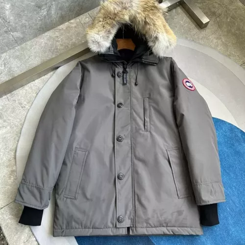 Replica Canada Goose Down Feather Coat Long Sleeved For Men #1374547 $205.00 USD for Wholesale