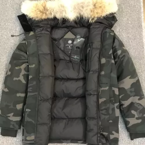 Replica Canada Goose Down Feather Coat Long Sleeved For Men #1374548 $205.00 USD for Wholesale