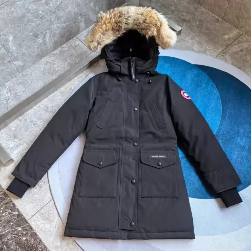Replica Canada Goose Down Feather Coat Long Sleeved For Women #1374549 $205.00 USD for Wholesale