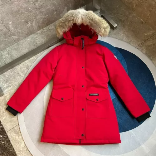 Replica Canada Goose Down Feather Coat Long Sleeved For Women #1374550 $205.00 USD for Wholesale