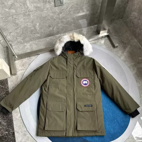 Replica Canada Goose Down Feather Coat Long Sleeved For Men #1374565 $172.00 USD for Wholesale