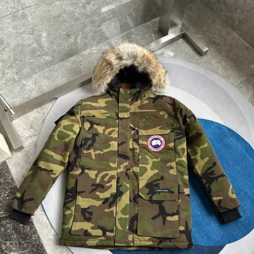 Replica Canada Goose Down Feather Coat Long Sleeved For Men #1374566 $172.00 USD for Wholesale