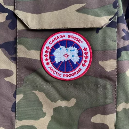 Replica Canada Goose Down Feather Coat Long Sleeved For Men #1374566 $172.00 USD for Wholesale
