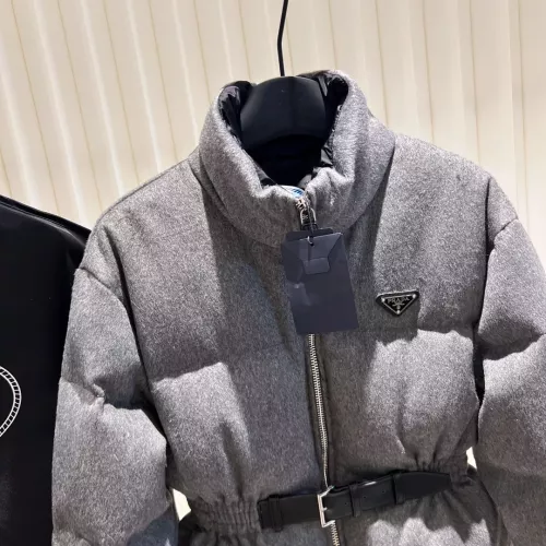 Replica Prada Down Feather Coat Long Sleeved For Women #1374573 $202.00 USD for Wholesale