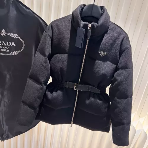 Prada Down Feather Coat Long Sleeved For Women #1374574 $202.00 USD, Wholesale Replica Prada Down Feather Coat