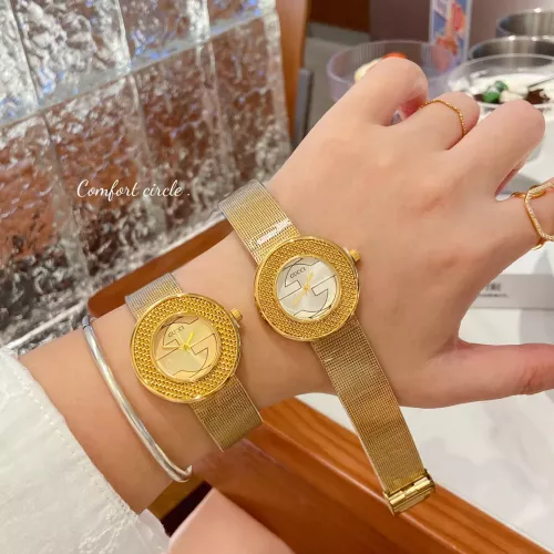 Replica Gucci Watches In Gold #1374603 $29.00 USD for Wholesale