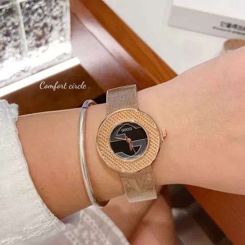 Replica Gucci Watches In Rose Gold #1374606 $29.00 USD for Wholesale