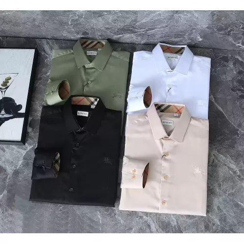 Replica Burberry Shirts Long Sleeved For Men #1374611 $40.00 USD for Wholesale