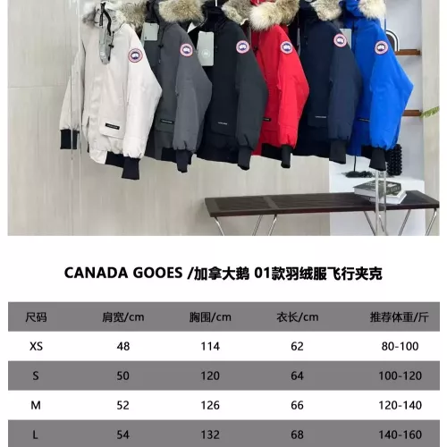 Replica Canada Goose Down Feather Coat Long Sleeved For Unisex #1374625 $160.00 USD for Wholesale