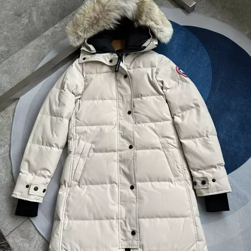 Replica Canada Goose Down Feather Coat Long Sleeved For Women #1374629 $160.00 USD for Wholesale