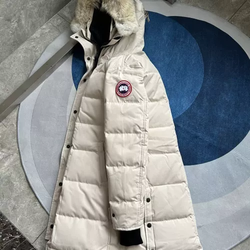 Replica Canada Goose Down Feather Coat Long Sleeved For Women #1374629 $160.00 USD for Wholesale