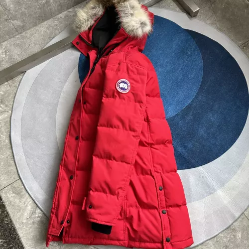 Replica Canada Goose Down Feather Coat Long Sleeved For Women #1374631 $160.00 USD for Wholesale