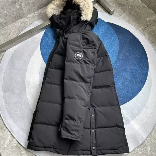 Replica Canada Goose Down Feather Coat Long Sleeved For Women #1374633 $160.00 USD for Wholesale