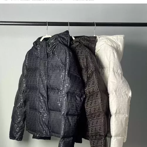 Replica Fendi Down Feather Coat Long Sleeved For Unisex #1374702 $170.00 USD for Wholesale