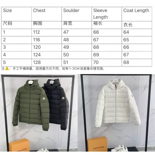 Replica Moncler Down Feather Coat Long Sleeved For Unisex #1374729 $172.00 USD for Wholesale