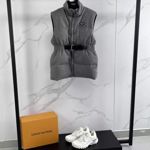 Replica Prada Down Feather Coat Sleeveless For Women #1374766 $170.00 USD for Wholesale
