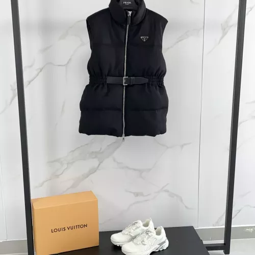Replica Prada Down Feather Coat Sleeveless For Women #1374767 $170.00 USD for Wholesale