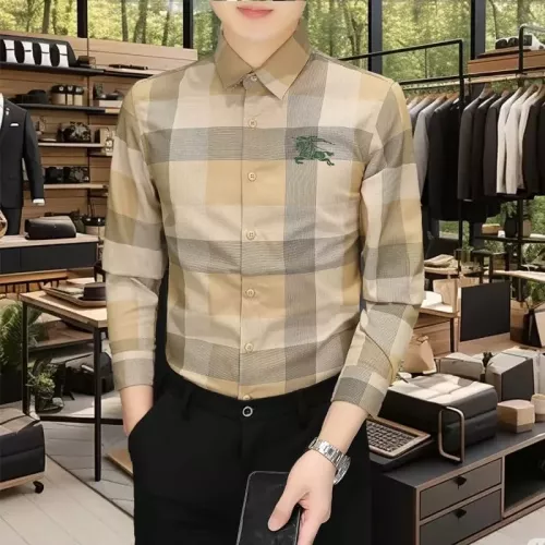 Burberry Shirts Long Sleeved For Men #1374912 $56.00 USD, Wholesale Replica Burberry Shirts