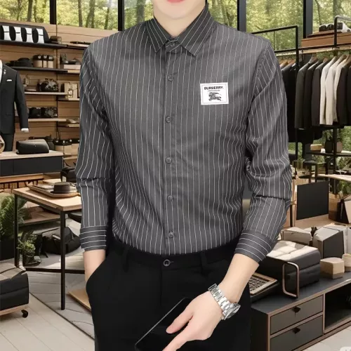 Burberry Shirts Long Sleeved For Men #1374917 $56.00 USD, Wholesale Replica Burberry Shirts