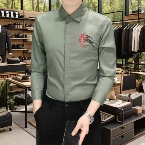 Burberry Shirts Long Sleeved For Men #1374919 $56.00 USD, Wholesale Replica Burberry Shirts
