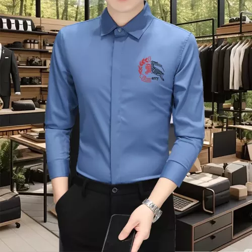 Burberry Shirts Long Sleeved For Men #1374920 $56.00 USD, Wholesale Replica Burberry Shirts