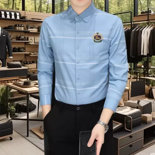 Burberry Shirts Long Sleeved For Men #1374922 $56.00 USD, Wholesale Replica Burberry Shirts