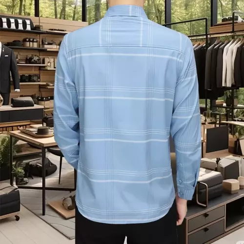 Replica Burberry Shirts Long Sleeved For Men #1374922 $56.00 USD for Wholesale