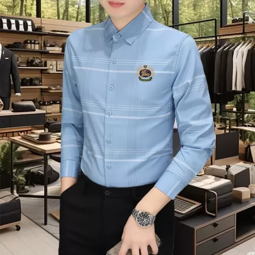 Replica Burberry Shirts Long Sleeved For Men #1374922 $56.00 USD for Wholesale