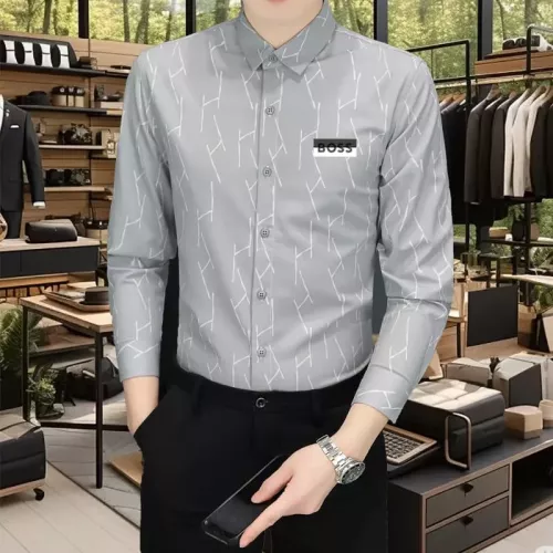 Boss Shirts Long Sleeved For Men #1374925 $56.00 USD, Wholesale Replica Boss Shirts
