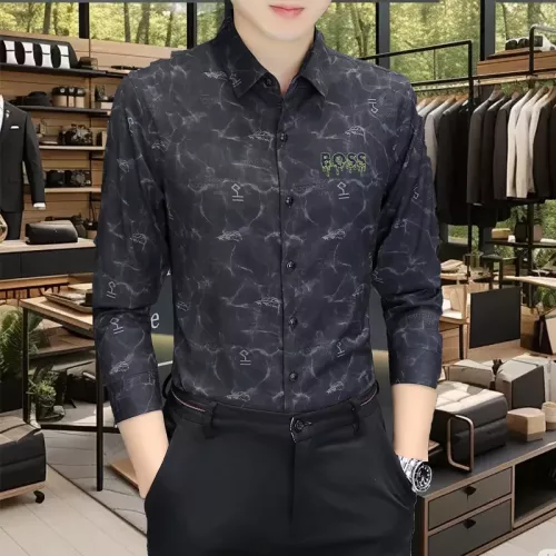 Boss Shirts Long Sleeved For Men #1374928 $56.00 USD, Wholesale Replica Boss Shirts