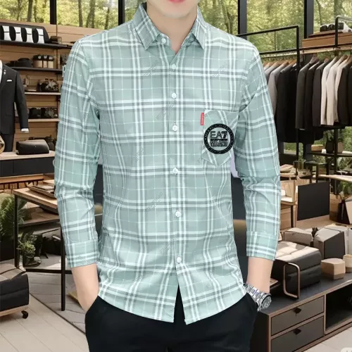 Armani Shirts Long Sleeved For Men #1374931 $56.00 USD, Wholesale Replica Armani Shirts