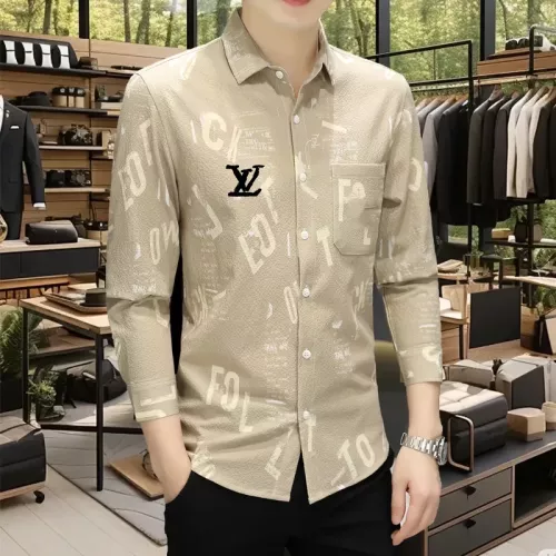 Louis Vuitton LV Shirts Long Sleeved For Men #1374941 $56.00 USD, Wholesale Replica Louis Vuitton LV Shirts