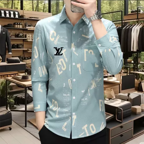 Replica Louis Vuitton LV Shirts Long Sleeved For Men #1374942 $56.00 USD for Wholesale
