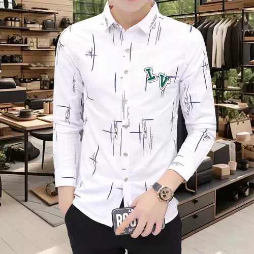 Louis Vuitton LV Shirts Long Sleeved For Men #1374946 $56.00 USD, Wholesale Replica Louis Vuitton LV Shirts