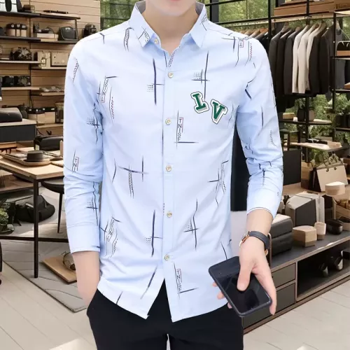 Louis Vuitton LV Shirts Long Sleeved For Men #1374947 $56.00 USD, Wholesale Replica Louis Vuitton LV Shirts