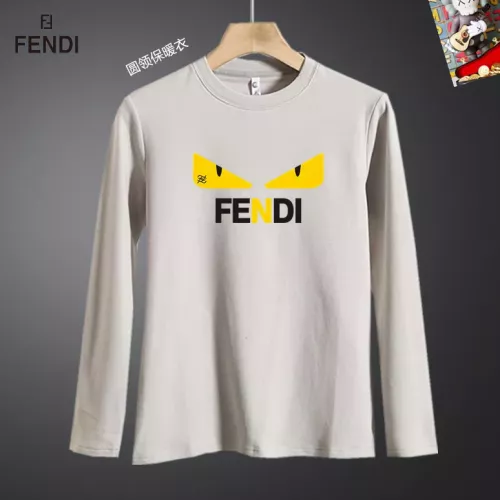 Fendi T-Shirts Long Sleeved For Men #1375531 $40.00 USD, Wholesale Replica Fendi T-Shirts