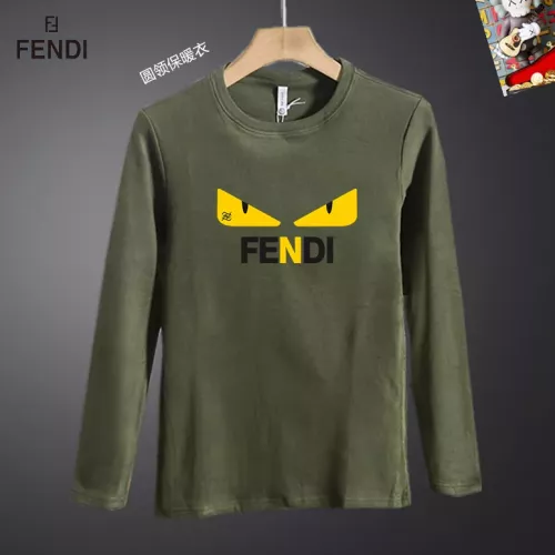 Fendi T-Shirts Long Sleeved For Men #1375533 $40.00 USD, Wholesale Replica Fendi T-Shirts