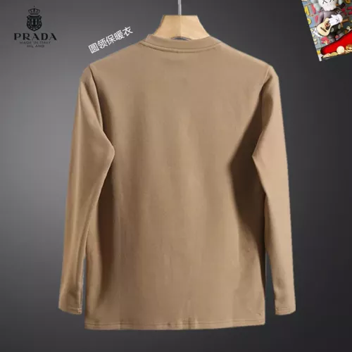 Replica Prada T-Shirts Long Sleeved For Men #1375582 $40.00 USD for Wholesale